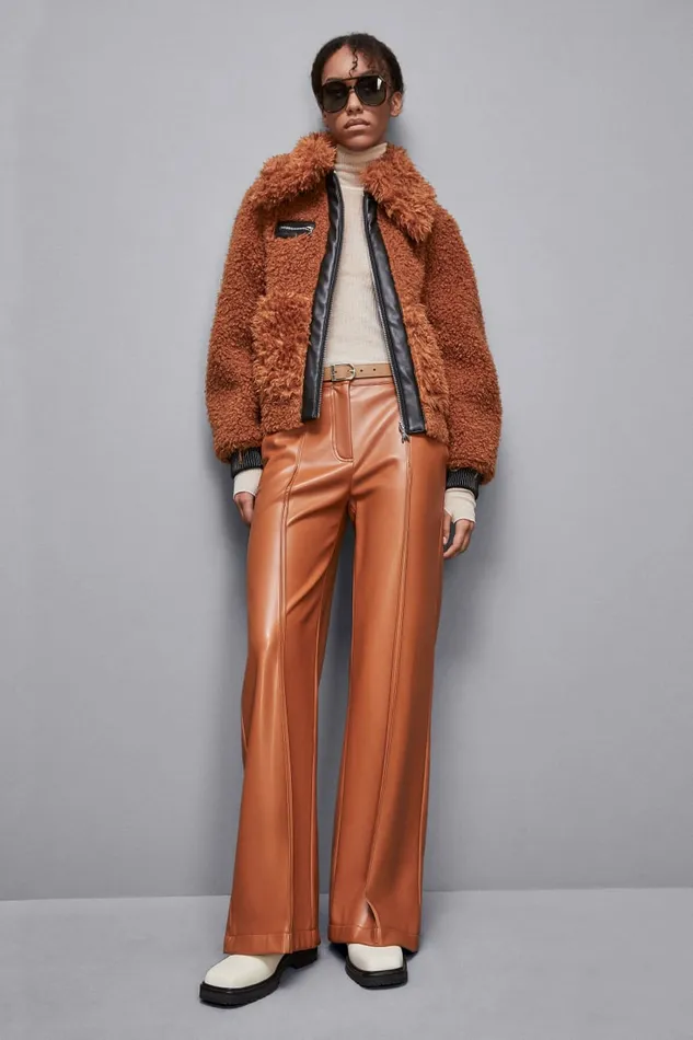 Patrizia Pepe Outerwear Reversible Short Jacket Brown 8211 Women