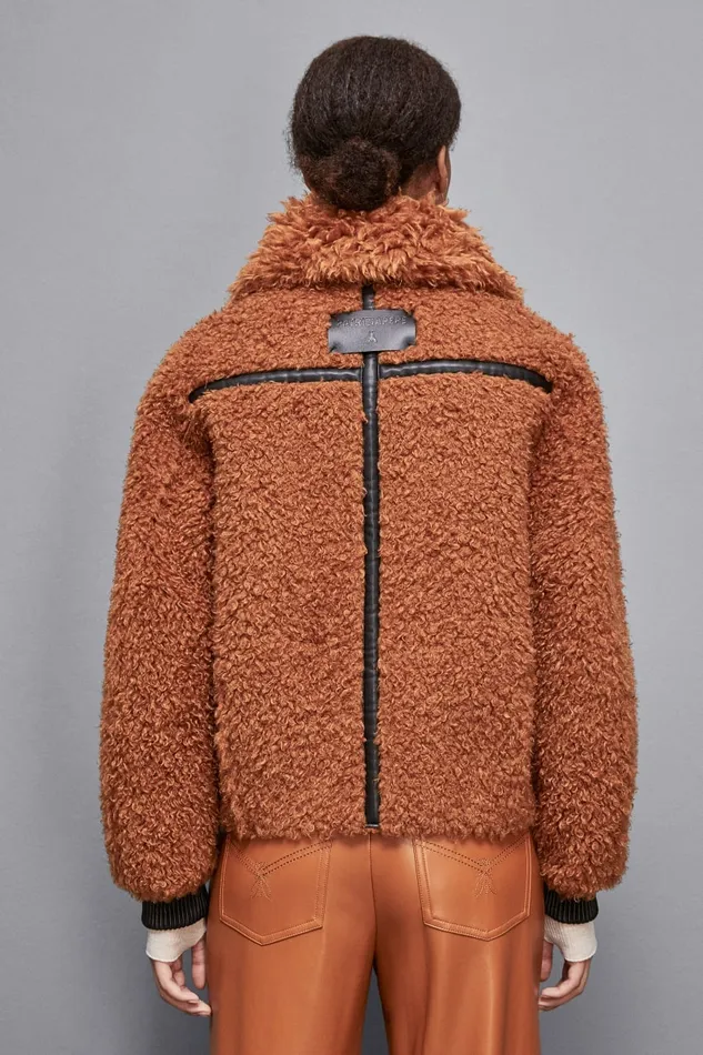 Patrizia Pepe Outerwear Reversible Short Jacket Brown 8211 Women
