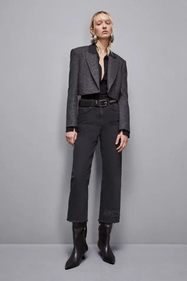 Patrizia Pepe Pants and Jeans Denim CigaretteFit Pants Black 8211 Women