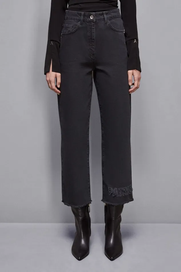 Patrizia Pepe Pants and Jeans Denim CigaretteFit Pants Black 8211 Women