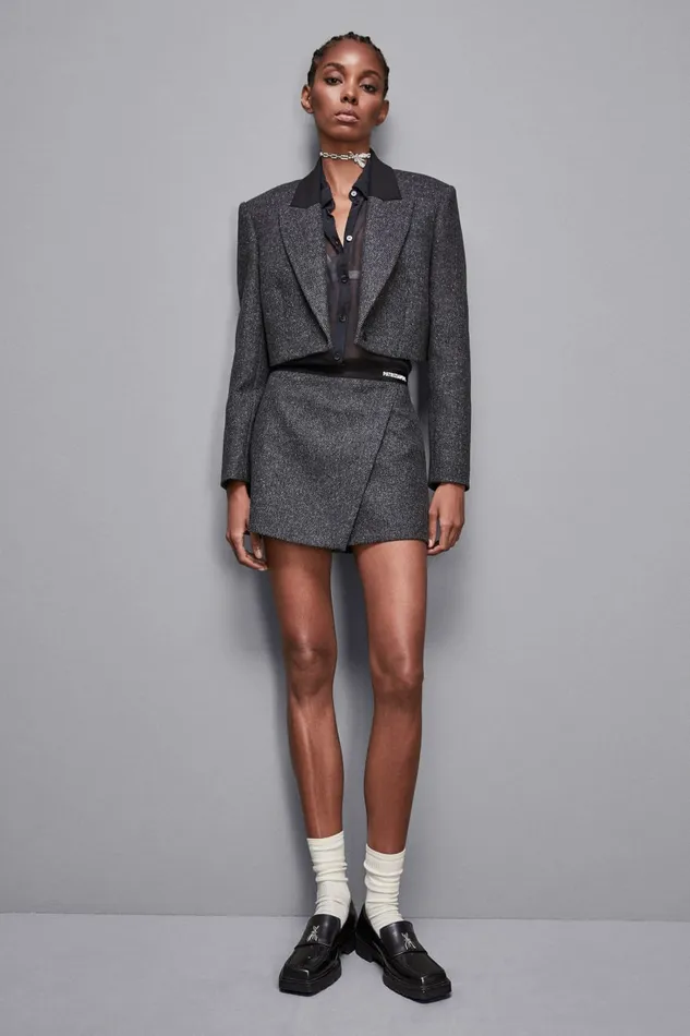 Patrizia Pepe Pants and Jeans Mini Cloth Shorts Grey 8211 Women