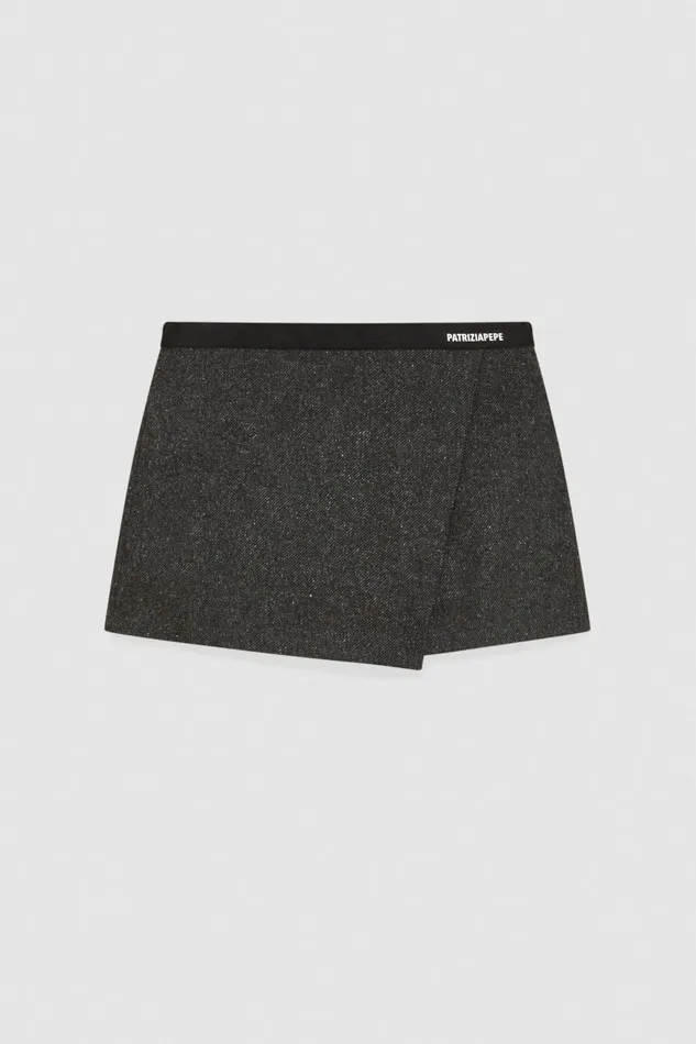 Patrizia Pepe Pants and Jeans Mini Cloth Shorts Grey 8211 Women