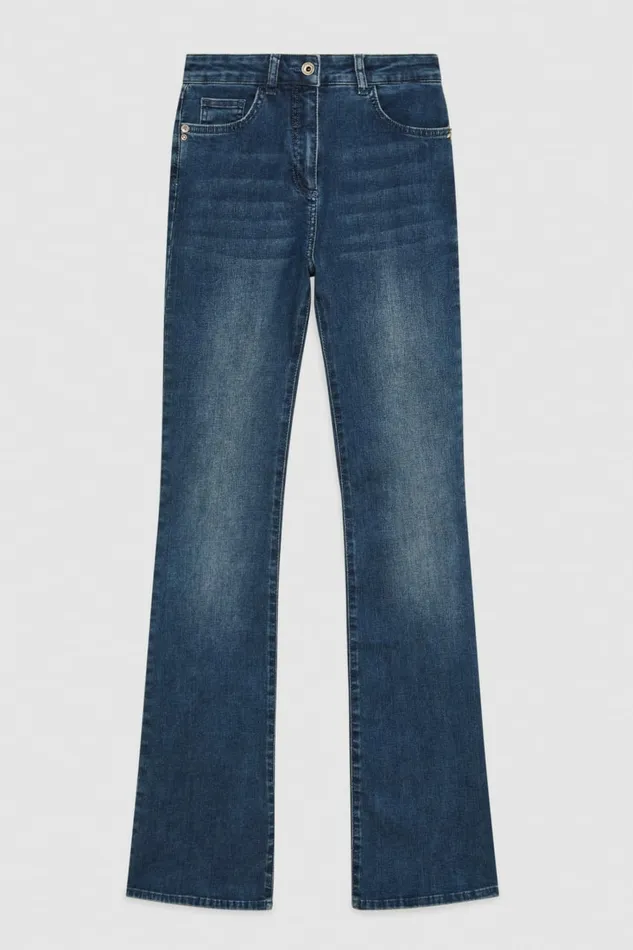 Patrizia Pepe Pants and Jeans Slim Fit Blue Denim Pants Light Blue 8211 Women