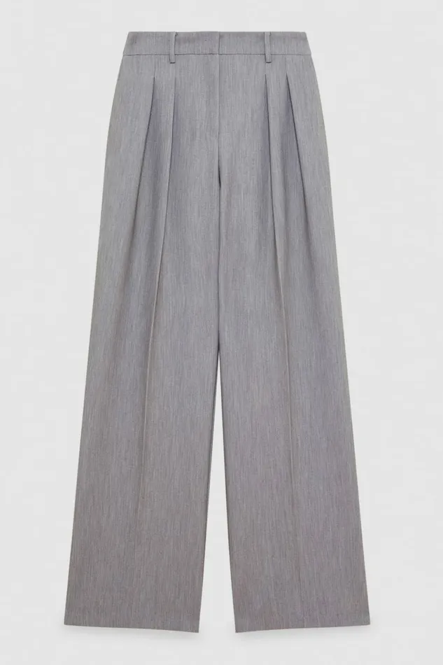 Patrizia Pepe Pants and Jeans Wide Pants With Pleats Grey 8211 Women