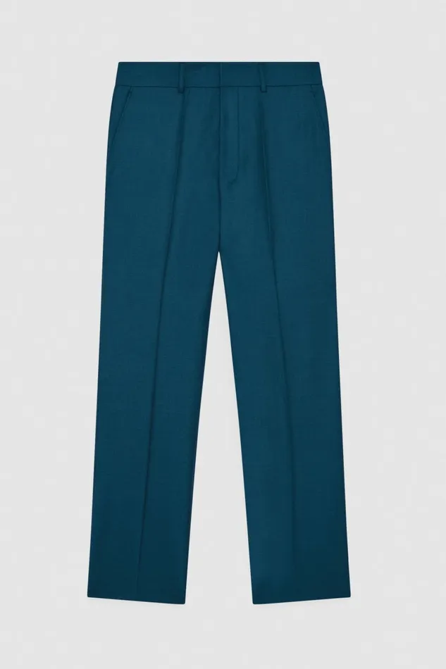 Patrizia Pepe Pants StraightFit Cool Wool Pants Green 8211 Men
