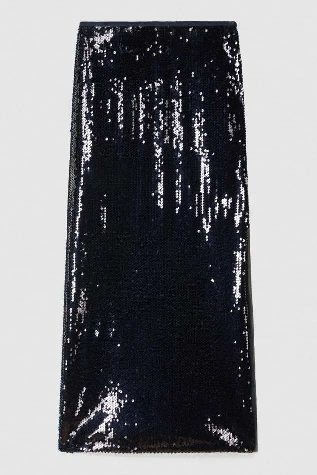 Patrizia Pepe Skirts Sequin Skirt Blue 8211 Women