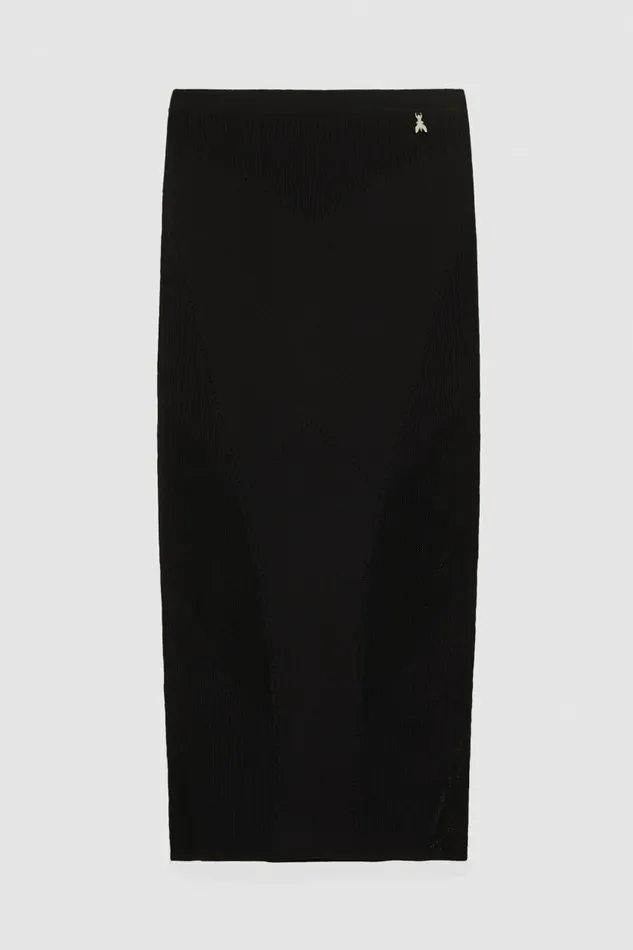 Patrizia Pepe Skirts Viscose Blend Midi Skirt Black 8211 Women