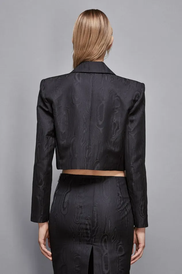 Patrizia Pepe Tailleur Cropped Jacket Black 8211 Women