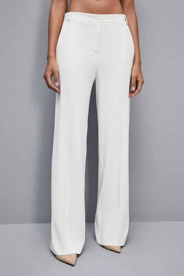Patrizia Pepe Tailleur Cut Pants White 8211 Women