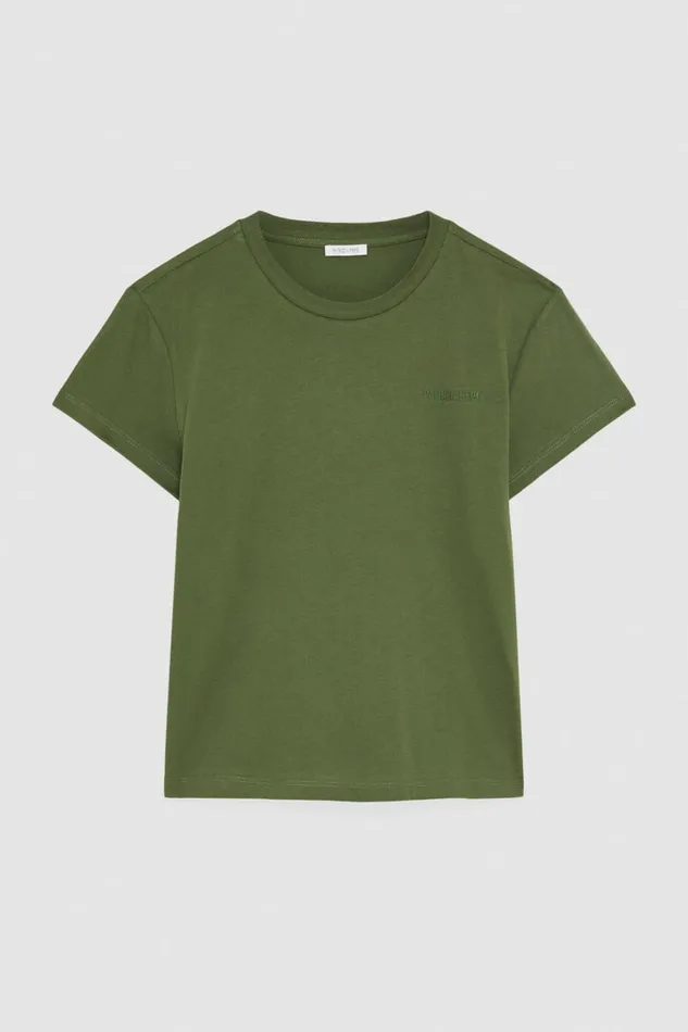 Patrizia Pepe Tailleur TShirt With Logo Green 8211 Women