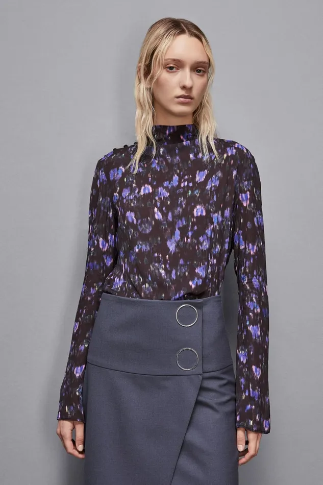 Patrizia Pepe Tailleur Viscose Floral Print Tunic Black 8211 Women