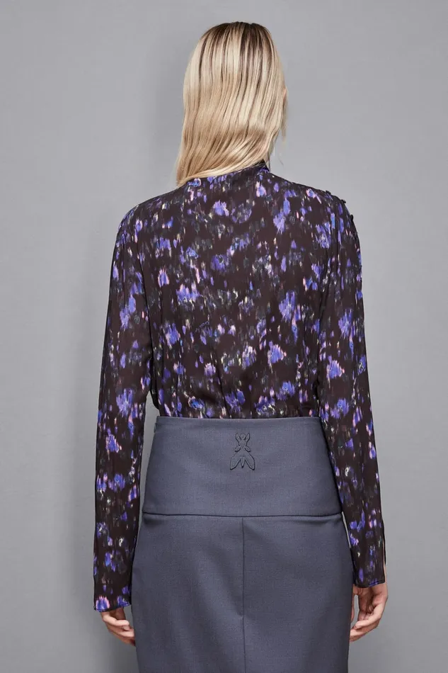 Patrizia Pepe Tailleur Viscose Floral Print Tunic Black 8211 Women