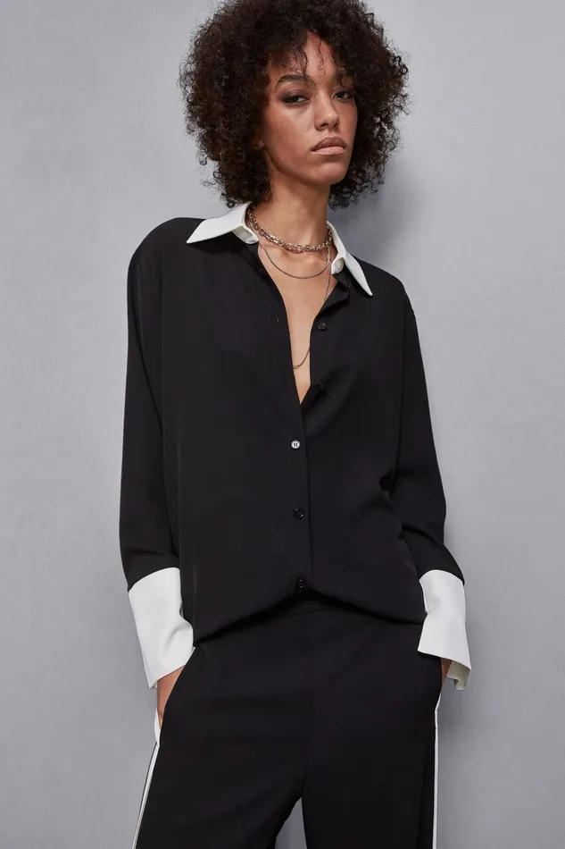 Patrizia Pepe Tops Elegant Tunic With Long Sleeves Black 8211 Women