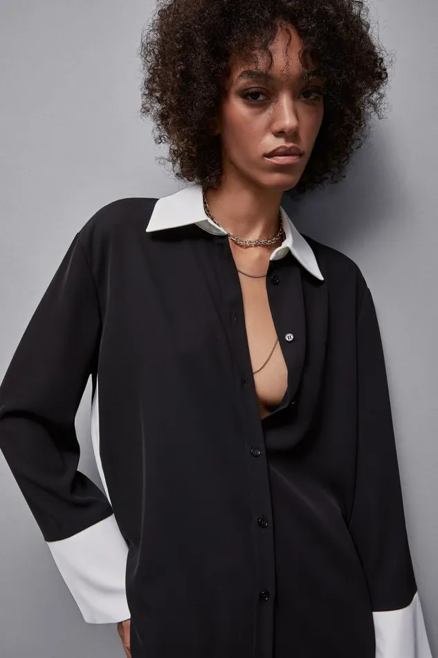 Patrizia Pepe Tops Elegant Tunic With Long Sleeves Black 8211 Women