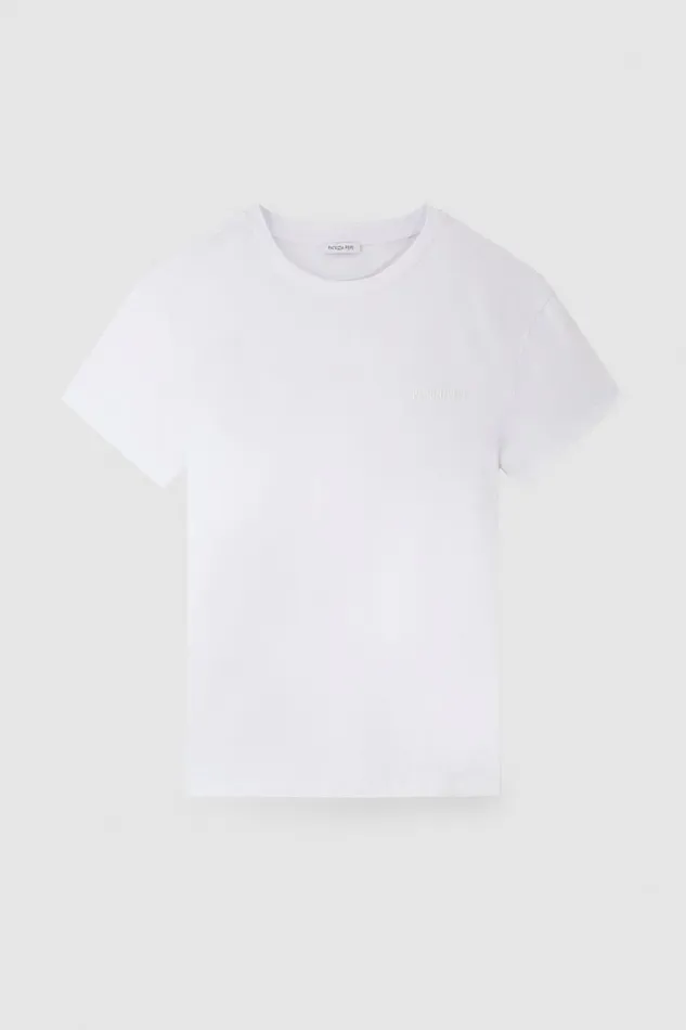 Patrizia Pepe Tops TShirt With Logo White 8211 Women