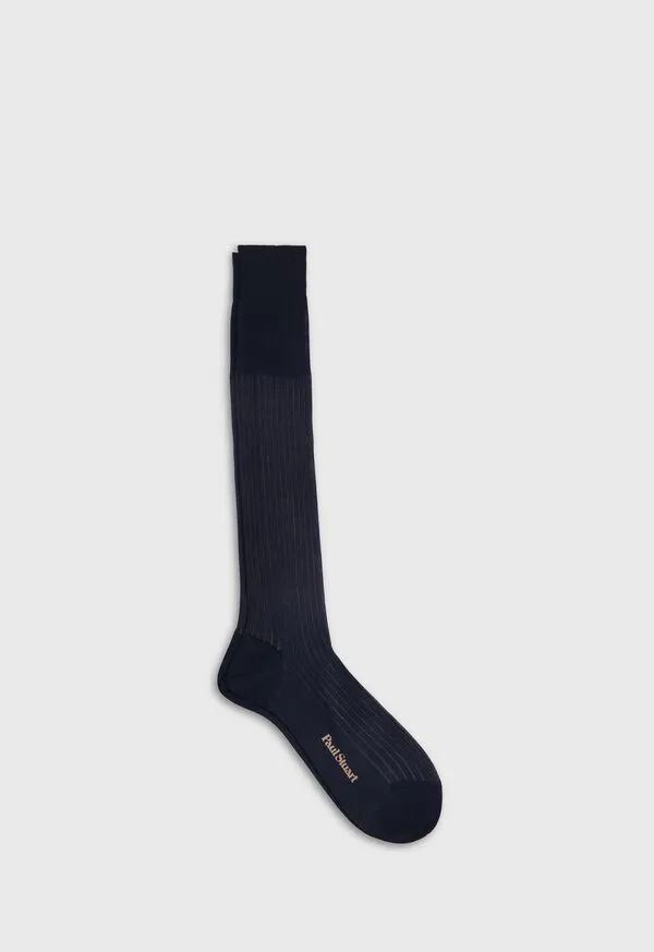 Paulstuart Cotton Shadow Stripe Sock BlackGrey Mens Socks