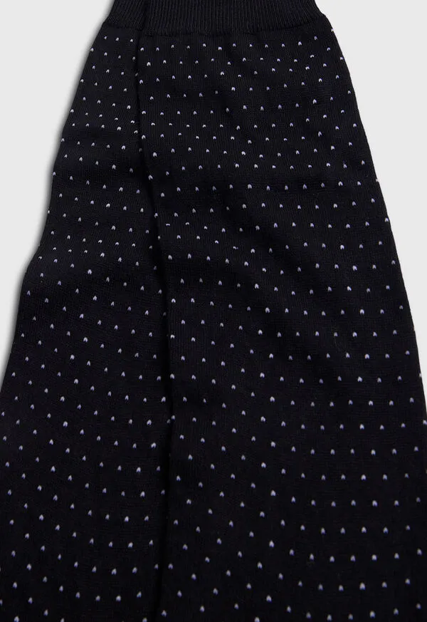 Paulstuart Socks Mens Pindot Dress Sock Black Paulstuart Socks Mens Pindot Dress Sock Black