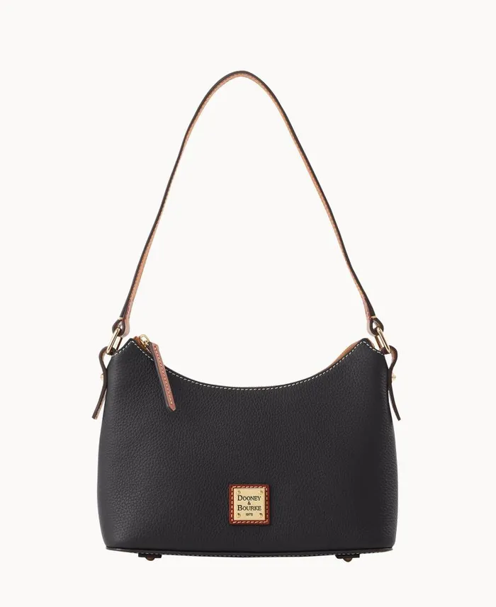 Pebble Grain Baguette Black Woman Dooney and Bourke Shoulder Bags