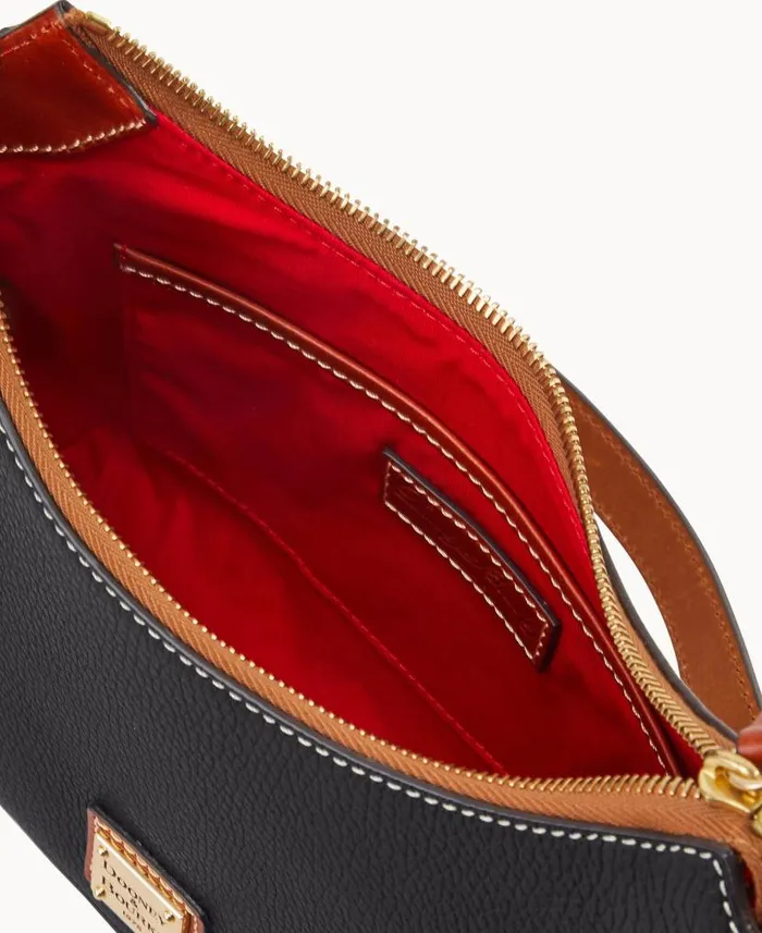 Pebble Grain Baguette Black Woman Dooney and Bourke Shoulder Bags Pebble Grain Baguette Black Woman Dooney and Bourke Shoulder Bags
