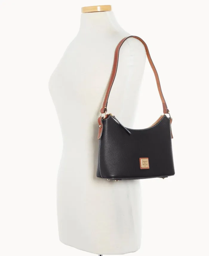 Pebble Grain Baguette Black Woman Dooney and Bourke Shoulder Bags Pebble Grain Baguette Black Woman Dooney and Bourke Shoulder Bags