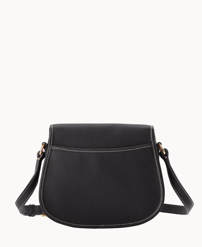 Pebble Grain Saddle Bag Black Black Woman Dooney and Bourke Crossbodies Pebble Grain Saddle Bag Black Black Woman Dooney and Bourke Crossbodies