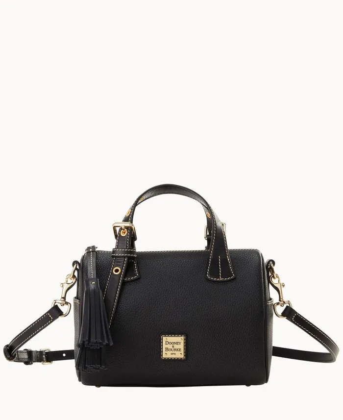 Pebble Grain Small Kendra Satchel Black Black Woman Dooney and Bourke Satchels