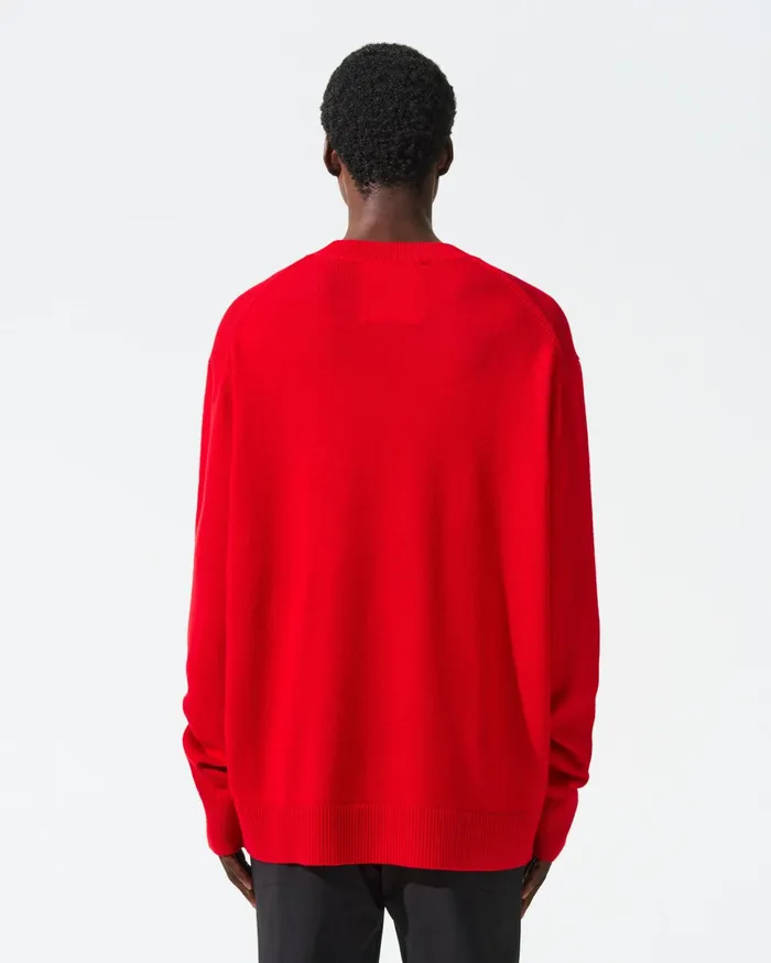 Perfect Moment Adler Merino Wool Sweater Red Men Knitwear