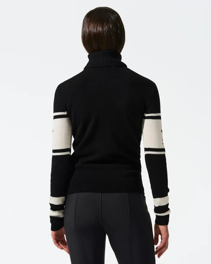 Perfect Moment Aprs Merino Wool Sweater Black Women Tops