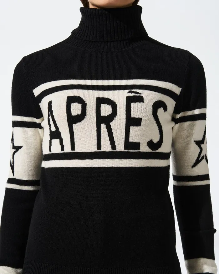 Perfect Moment Aprs Merino Wool Sweater Black Women Tops
