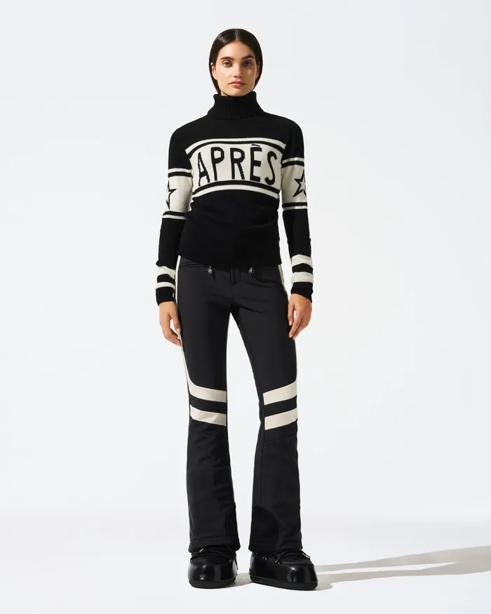 Perfect Moment Aprs Merino Wool Sweater Black Women Tops