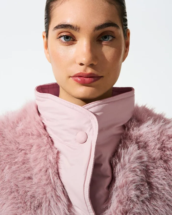 Perfect Moment Faux Fur Coat Pink Women Jackets