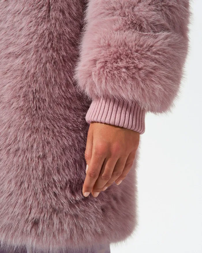 Perfect Moment Faux Fur Coat Pink Women Jackets