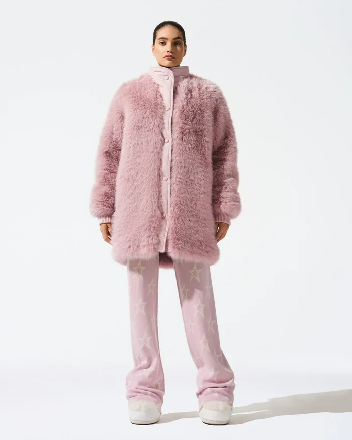 Perfect Moment Faux Fur Coat Pink Women Jackets