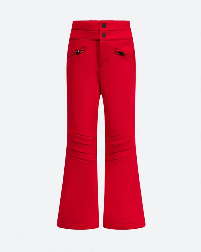 Perfect Moment High Waist Aurora Flare Ski Pant Red Kids Pants