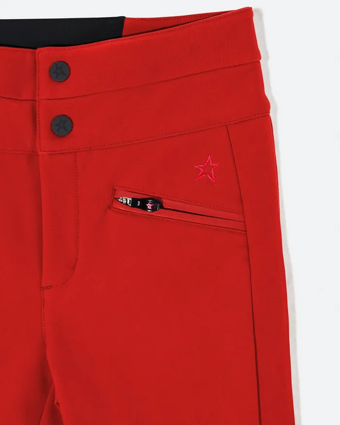 Perfect Moment High Waist Aurora Flare Ski Pant Red Kids Pants