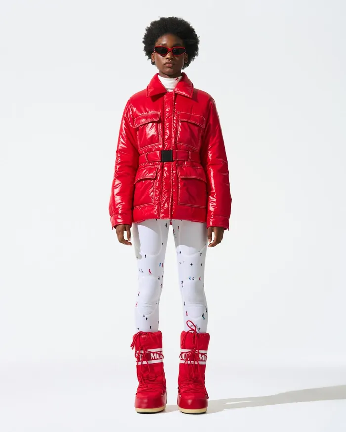 Perfect Moment Jade Shirt Jacket Red Women Jackets