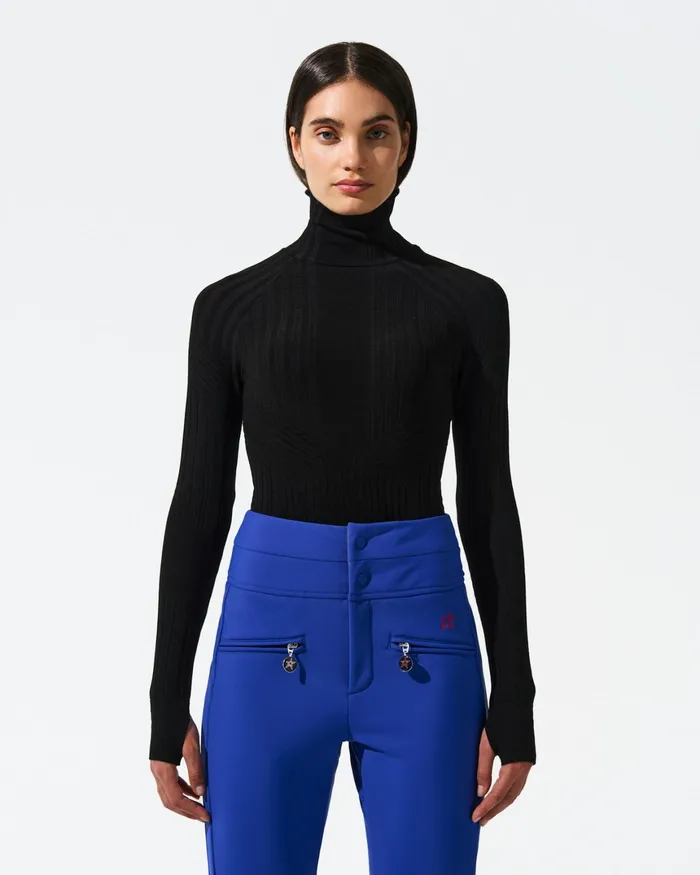 Perfect Moment Seamless Bodysuit Black Women Base Layers