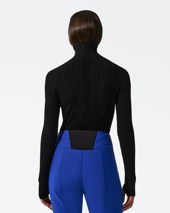 Perfect Moment Seamless Bodysuit Black Women Base Layers