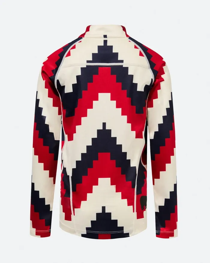 Perfect Moment Thermal Half Zip Red Kids Base Layers