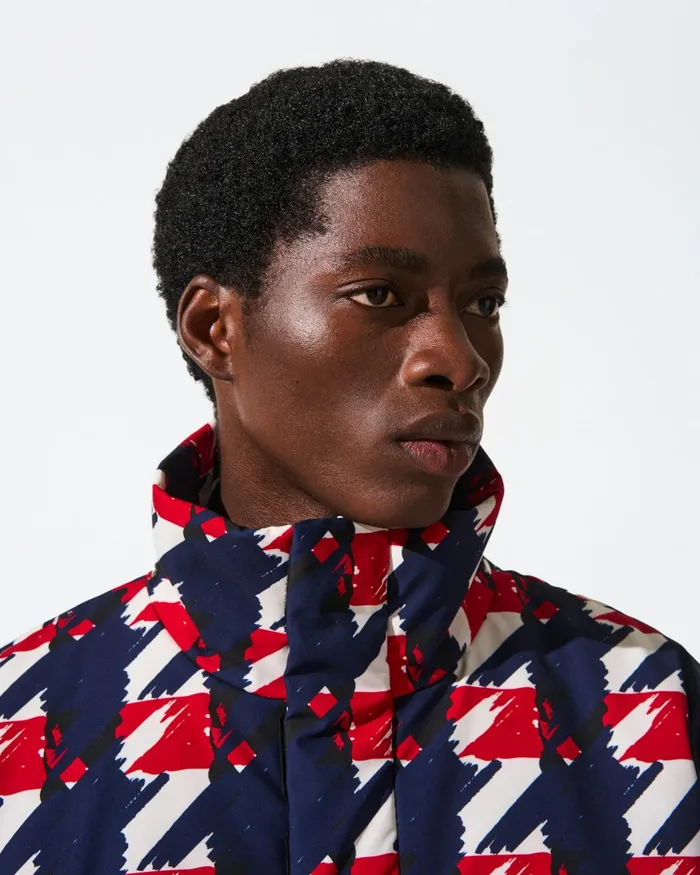 Perfect Moment Thom Pullover Ski Jacket Navy White and Red Men Jackets