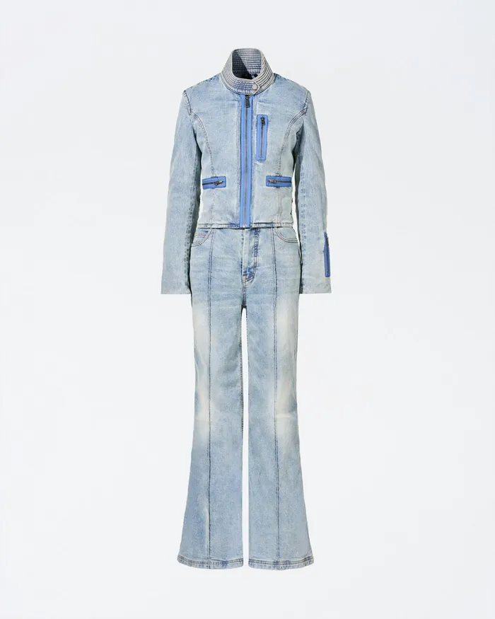 Perfect Moment Zaza Denim Jumpsuit Light Denim Women Jumpsuits