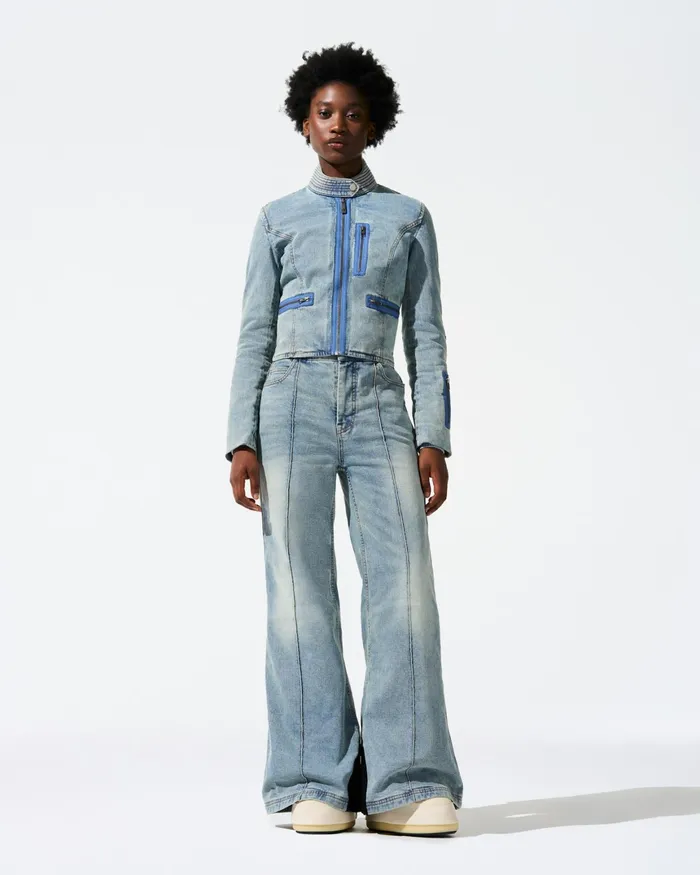 Perfect Moment Zaza Denim Jumpsuit Light Denim Women Jumpsuits