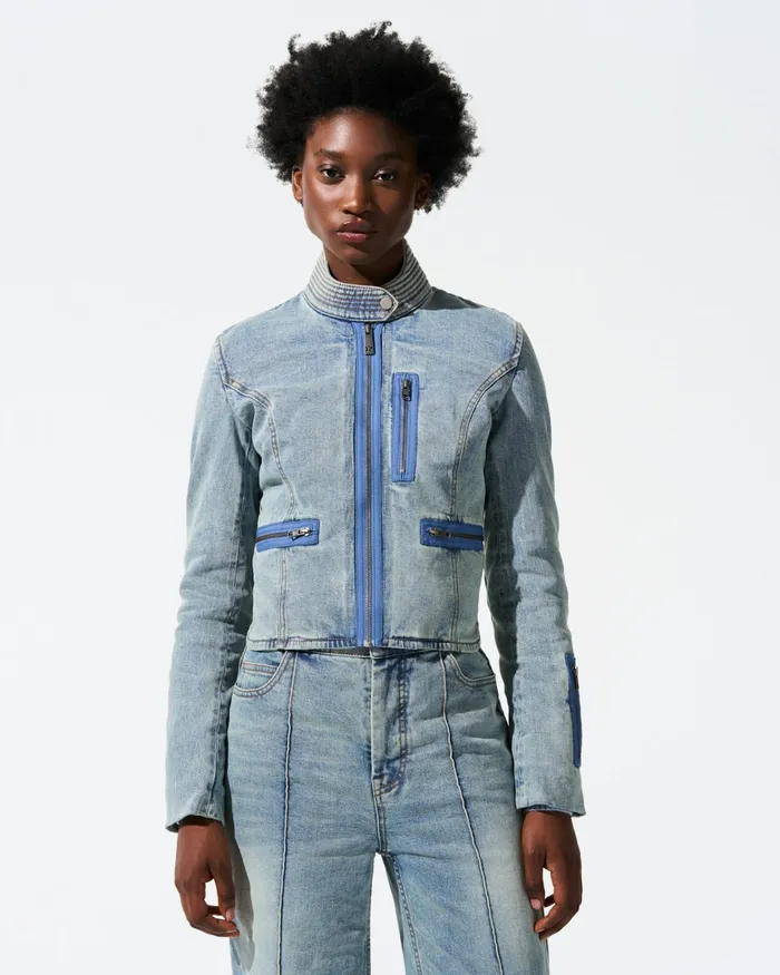 Perfect Moment Zaza Denim Jumpsuit Light Denim Women Jumpsuits