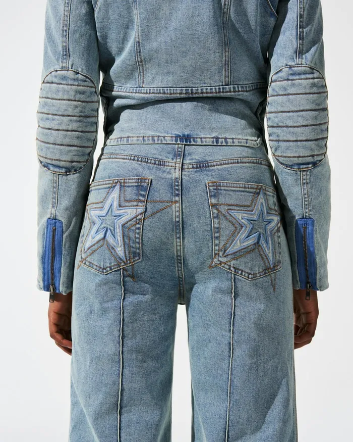 Perfect Moment Zaza Denim Jumpsuit Light Denim Women Jumpsuits