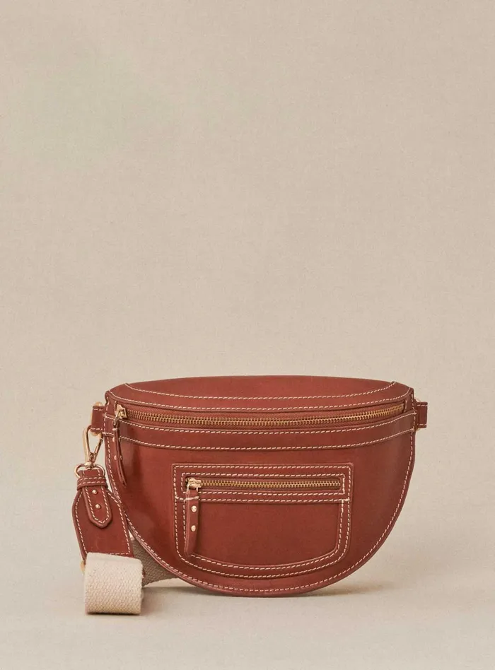 Petite Mendigote Bananas Fw24 Sac Banane Sana Cuir Camel 8211 Women