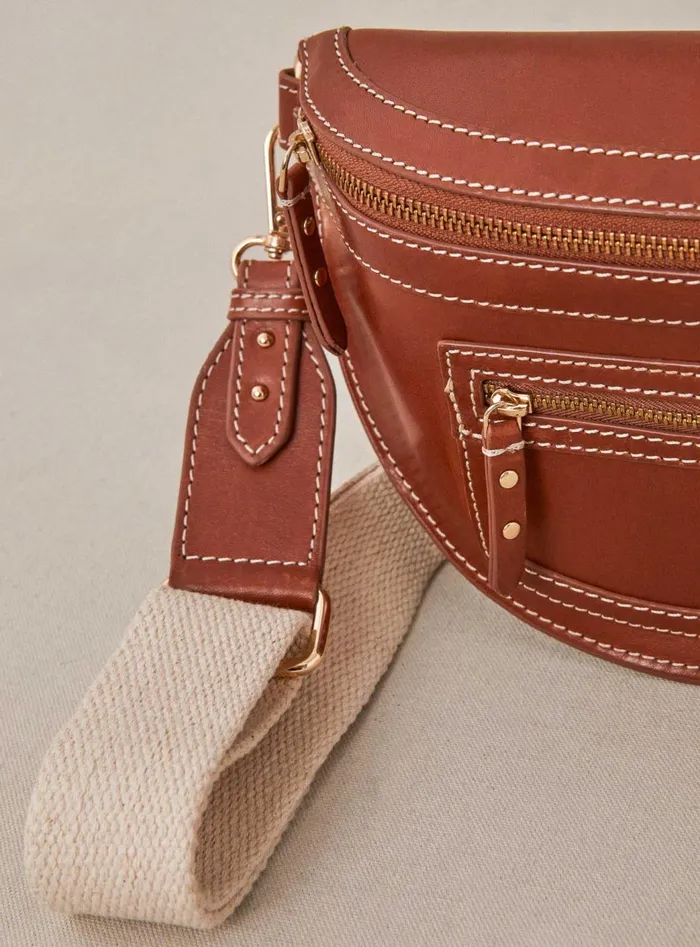Petite Mendigote Bananas Fw24 Sac Banane Sana Cuir Camel 8211 Women