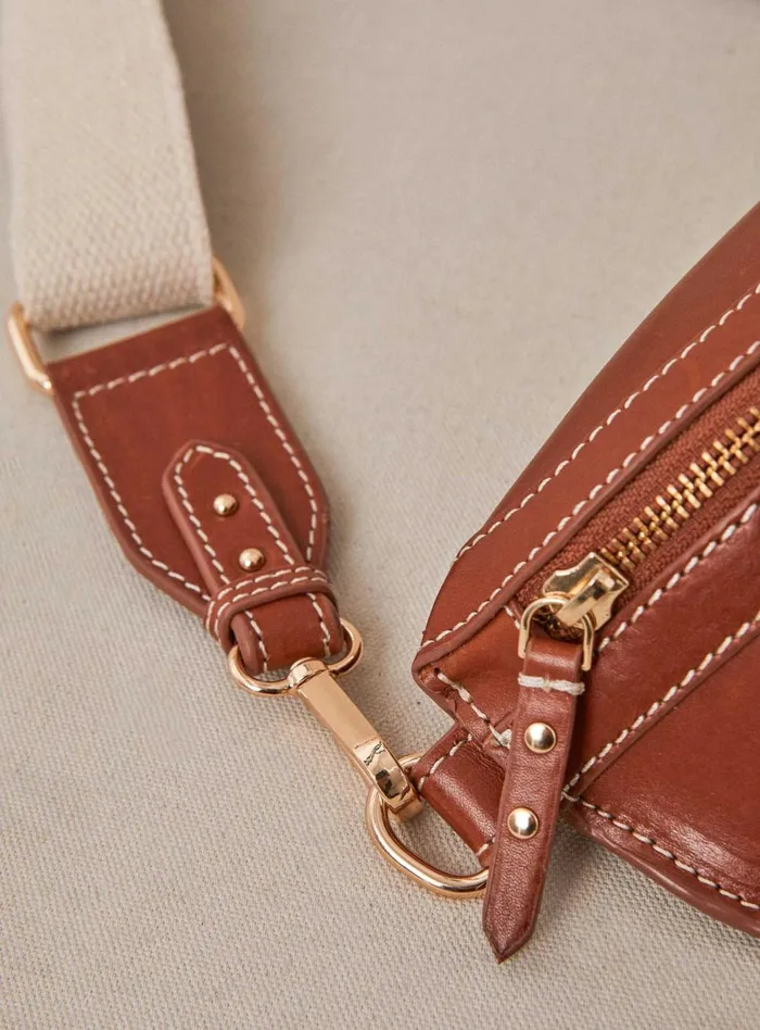 Petite Mendigote Bananas Fw24 Sac Banane Sana Cuir Camel 8211 Women