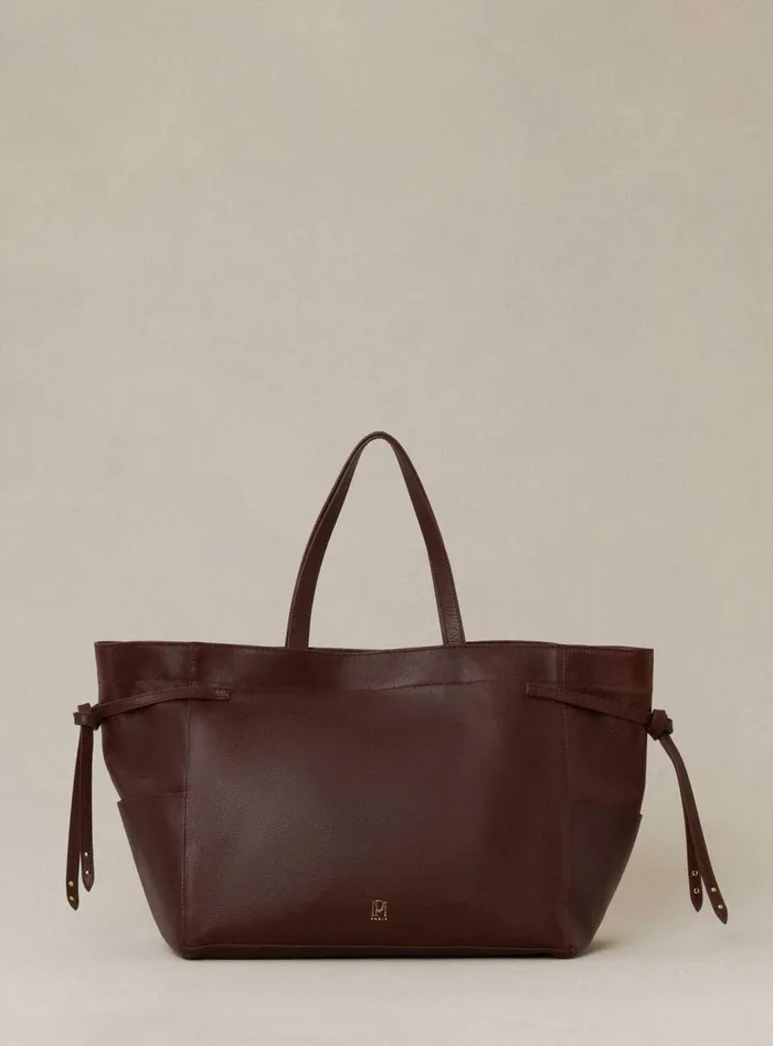 Petite Mendigote Baskets Fw24 Cabas Susanne Cuir Bordeaux 8211 Women