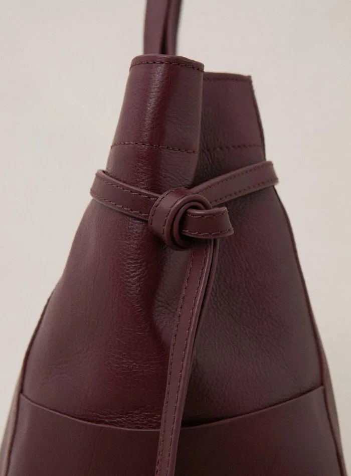 Petite Mendigote Baskets Fw24 Cabas Susanne Cuir Bordeaux 8211 Women
