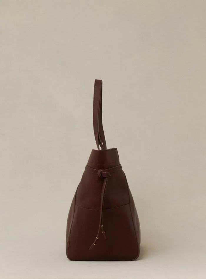 Petite Mendigote Baskets Fw24 Cabas Susanne Cuir Bordeaux 8211 Women